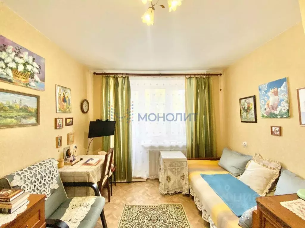 1-к кв. Нижегородская область, Бор пос. Октябрьский, ул. Набережная, 9 ... - Фото 1