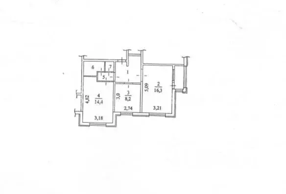 2-к кв. Архангельская область, Северодвинск Южная ул., 157 (51.7 м) - Фото 2