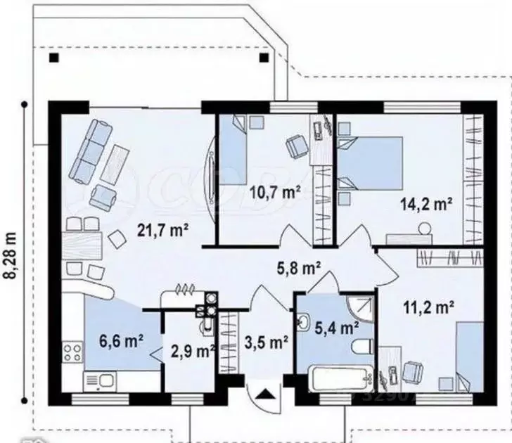 Дом в Курганская область, Курган ул. Достижений, 36 (83 м) - Фото 2