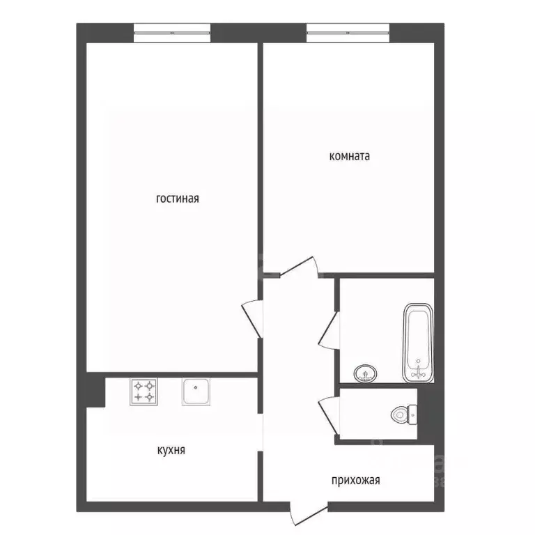 2-к кв. Красноярский край, Красноярск Молодежный просп., 10 (49.0 м) - Фото 2