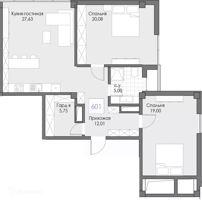 Продаётся 3-к квартира, 89.47 м - Фото 0