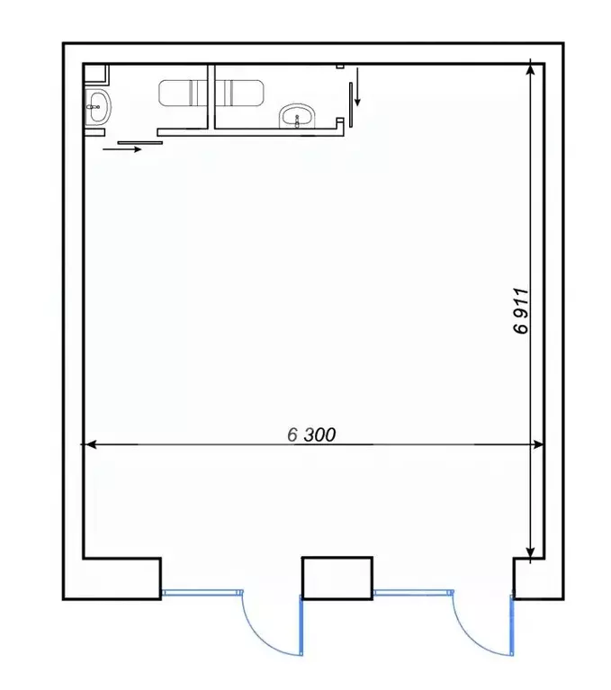 Помещение свободного назначения в Москва Ярославское ш., 2К2 (45 м) - Фото 2