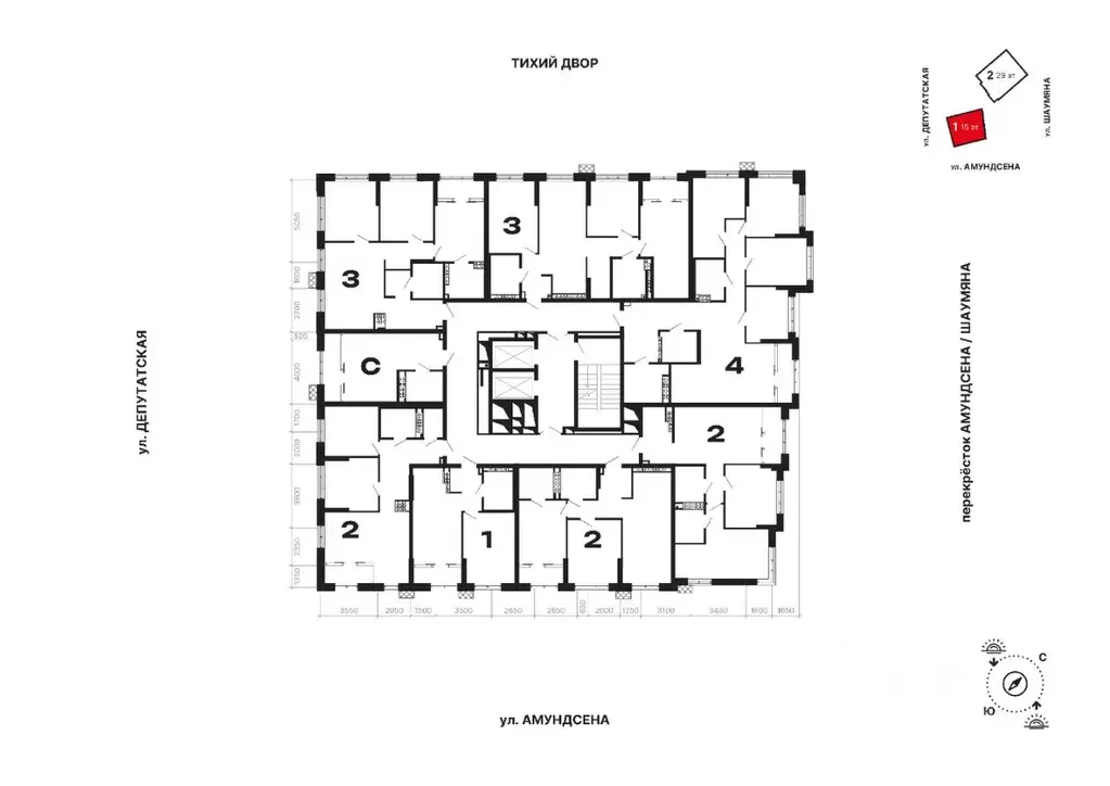3-к кв. Свердловская область, Екатеринбург ул. Шаумяна, 11 (81.41 м) - Фото 2