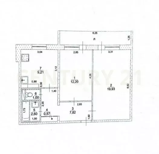 3-комнатная квартира: Ульяновск, улица Зои Космодемьянской, 2 (56.4 м) - Фото 1