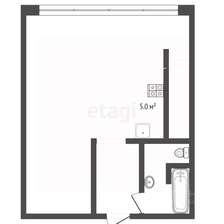 Студия Крым, Ялта ул. Сеченова, 20 (34.0 м) - Фото 1