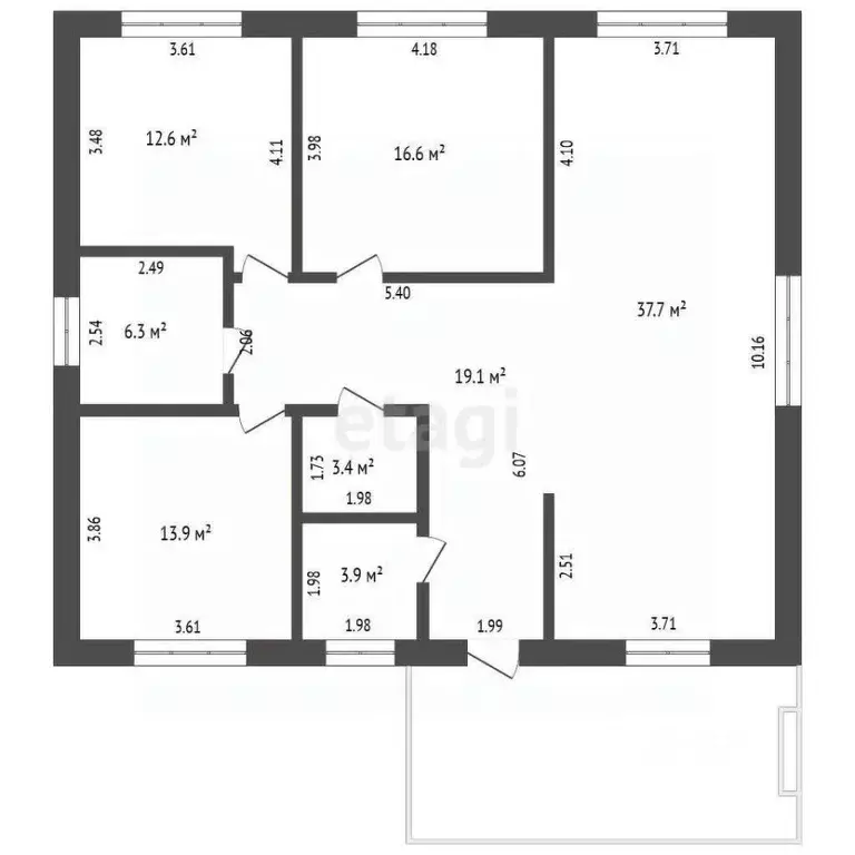 Дом в Тюменская область, Ялуторовск ул. Ермака (119 м) - Фото 2