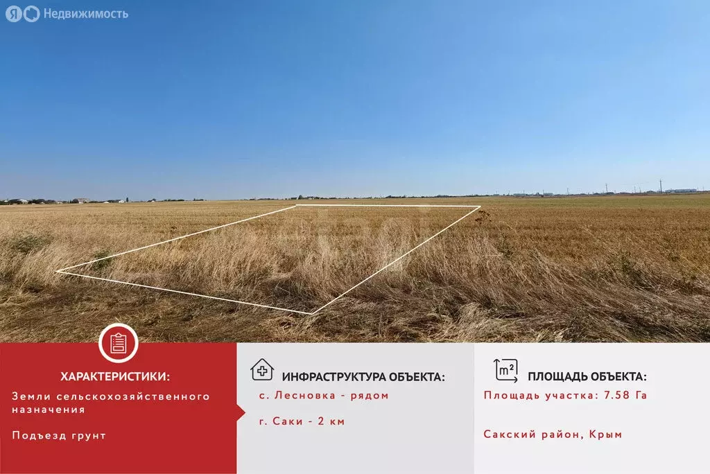 Участок в Сакский район, село Лесновка (757.97 м) - Фото 2