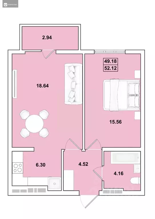 2-к кв. Иркутская область, Иркутск Ново-Ленино мкр, Огни Города жилой ... - Фото 0