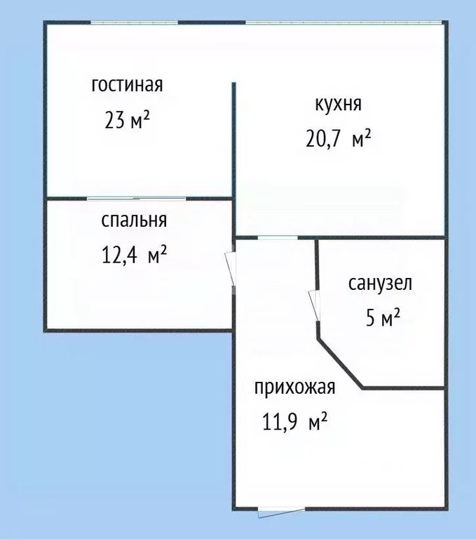 2-к кв. Дагестан, Каспийск просп. Акулиничева, 23к2 (73.0 м) - Фото 2