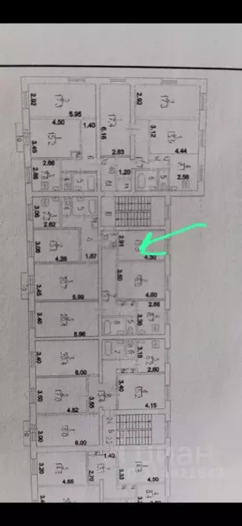 Комната Москва Средняя Калитниковская ул., 24 (13.0 м) - Фото 1