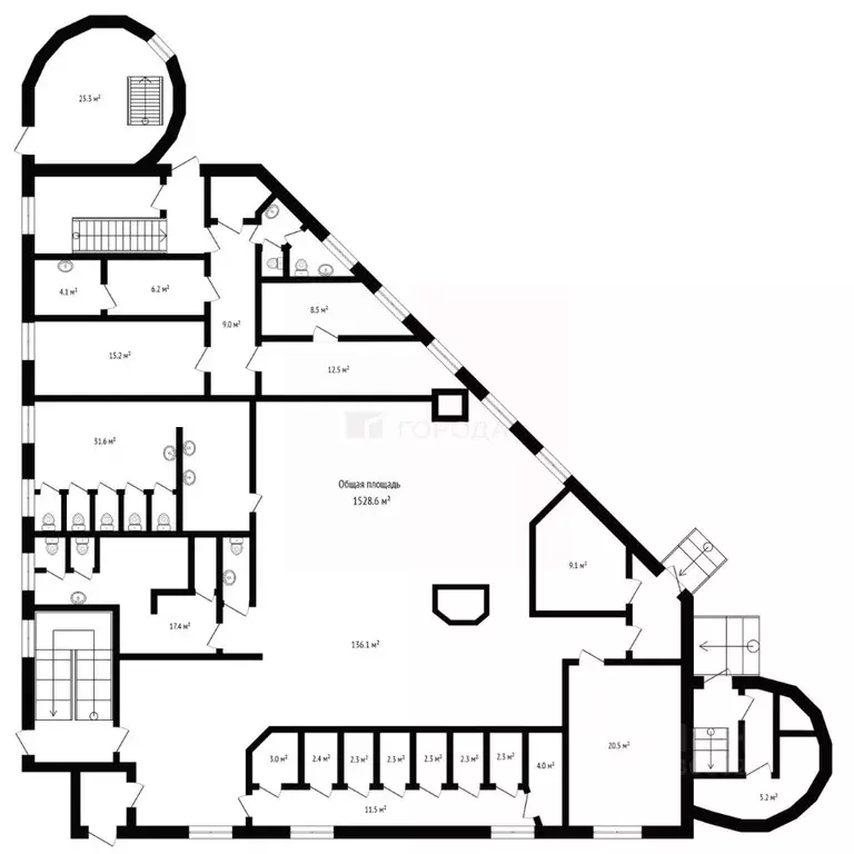 Офис в Новосибирская область, Новосибирск Красный просп., 4 (1529 м) - Фото 2