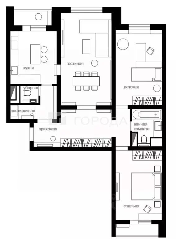 3-к кв. Алтайский край, Барнаул ул. Антона Петрова, 239 (62.0 м) - Фото 2
