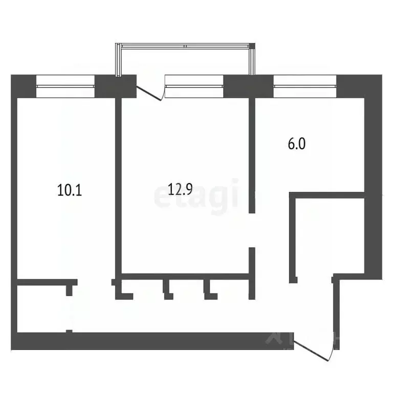 2-к кв. Воронежская область, Воронеж ул. Красных Зорь, 52 (42.2 м) - Фото 2