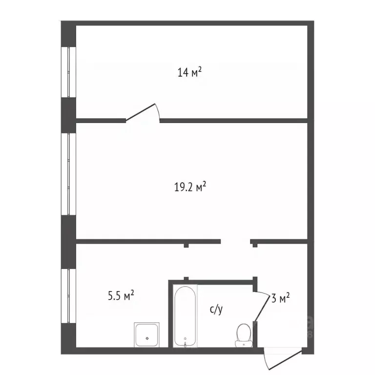 2-к кв. Красноярский край, Красноярск имени газеты Красноярский ... - Фото 2
