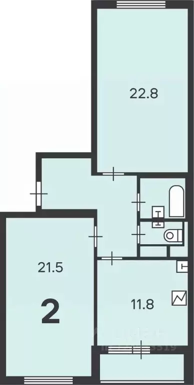 2-к кв. Москва Люблинская ул., 76к1 (83.7 м) - Фото 0