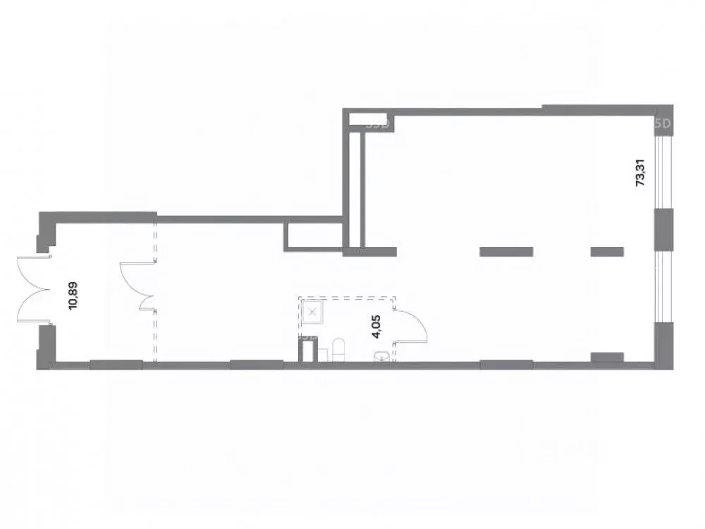 Торговая площадь в Москва Аквилон Бисайд 2.0 жилой комплекс (88 м) - Фото 2