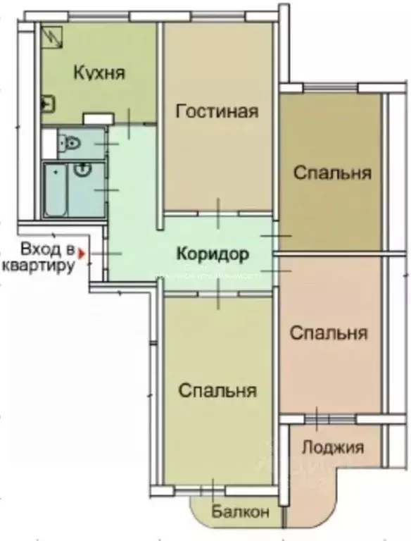 4-к кв. Московская область, Мытищи ул. Сукромка, 26 (92.4 м) - Фото 1
