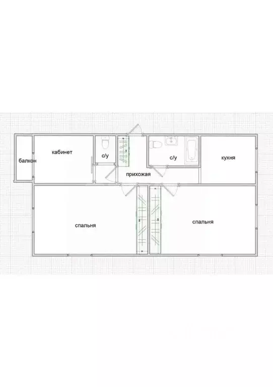 3-к кв. Приморский край, Владивосток ул. Надибаидзе, 18 (65.1 м) - Фото 1