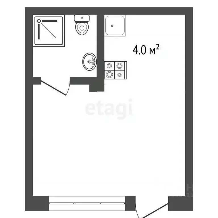 Студия Севастополь ш. Фиолентовское, 134к4 (34.2 м) - Фото 2