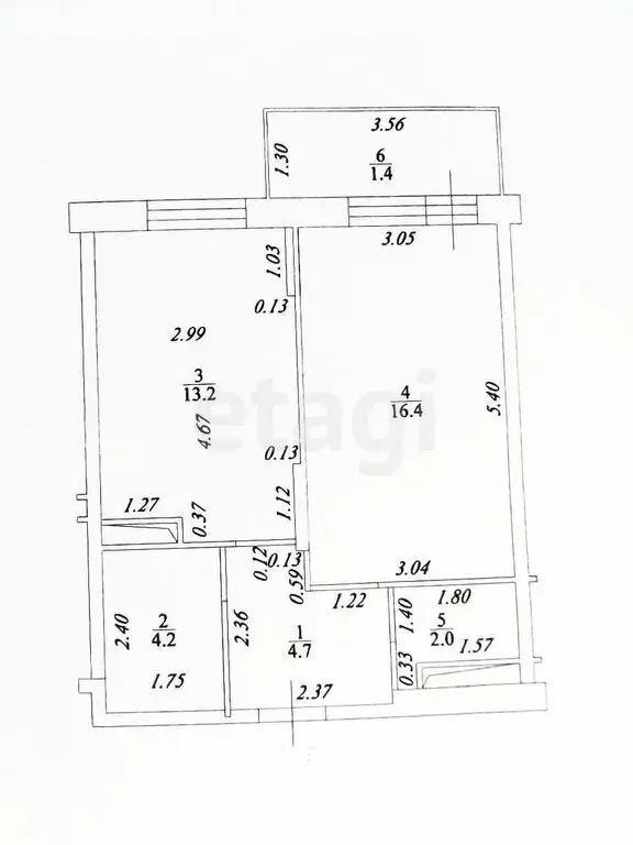 1-комнатная квартира: Казань, улица Алексея Козина, 3Б (40.5 м) - Фото 0
