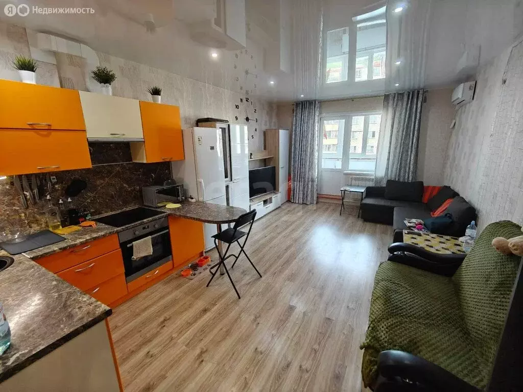 Квартира-студия: посёлок Октябрьский, улица Согласия, 4 (32.8 м) - Фото 0