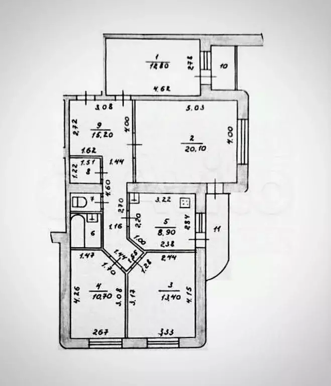4-к кв. Чувашия, Чебоксары Московский просп., 38 (86.0 м) - Фото 2