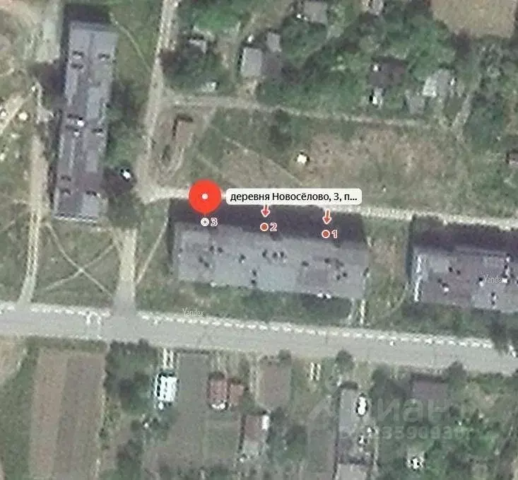 1-к кв. Орловская область, Орловский район, д. Новоселово 3 (32.4 м) - Фото 1