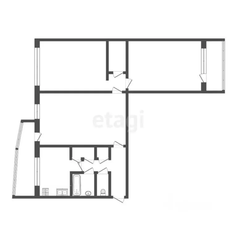 3-к кв. Мордовия, Саранск ул. Тани Бибиной, 1А (64.0 м) - Фото 1