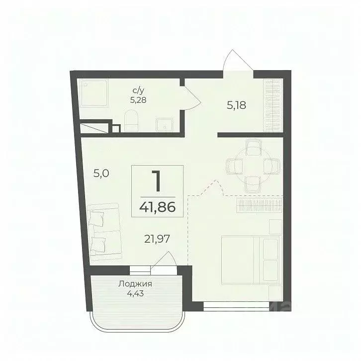 Студия Крым, Алушта муниципальный округ, пос. Бондаренково ул. ... - Фото 2