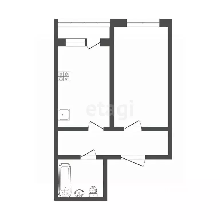 1-к кв. Мордовия, Саранск ул. Фурманова, 23 (45.0 м) - Фото 2