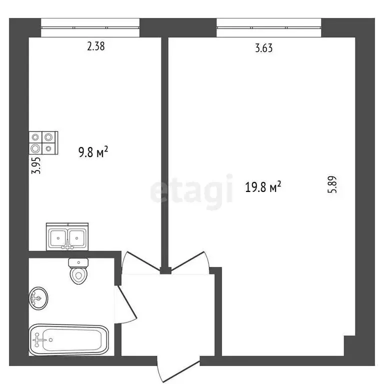1-комнатная квартира: Москва, Утренняя улица, 14к1 (35.4 м) - Фото 0