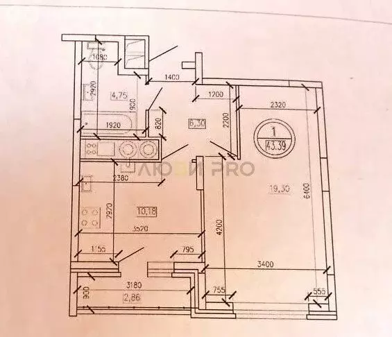 1-комнатная квартира: Тверь, улица Ткача, 5 (40.3 м) - Фото 1