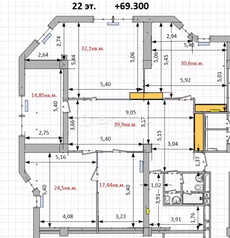 Офис в Новосибирская область, Новосибирск Депутатская ул., 46 (188 м) - Фото 2
