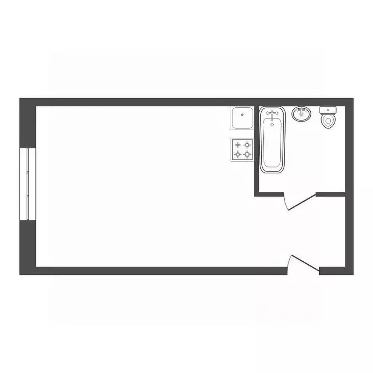 1-к кв. Красноярский край, Красноярск Семафорная ул., 259 (16.7 м) - Фото 2