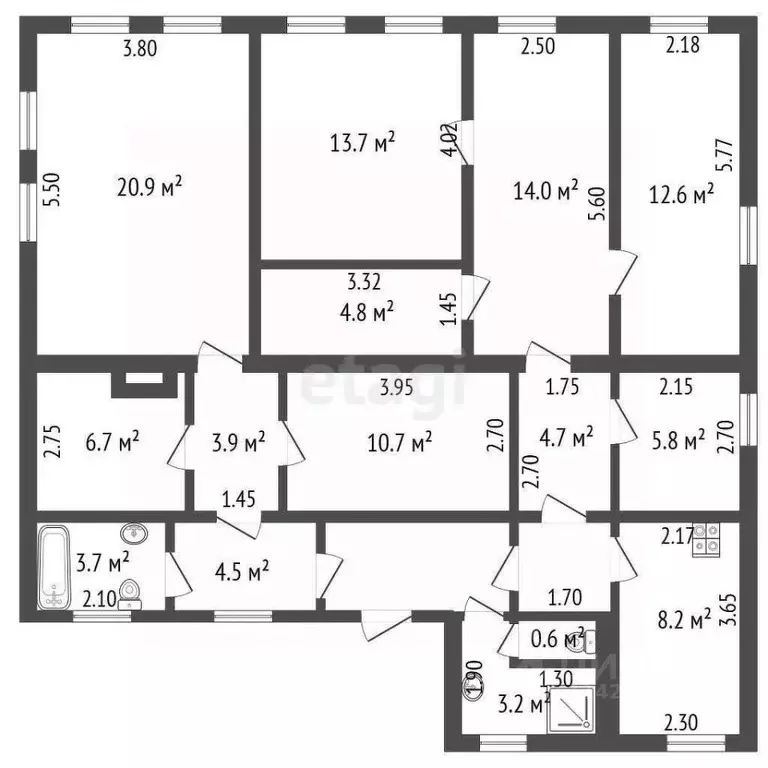 Дом в Воронежская область, Борисоглебск пер. Свободы, 14 (118 м) - Фото 1