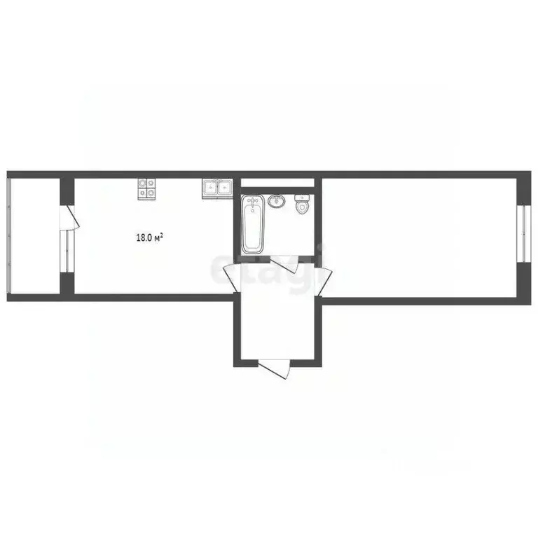 1-к кв. Ставропольский край, Кисловодск Замковая ул. (53.0 м) - Фото 2