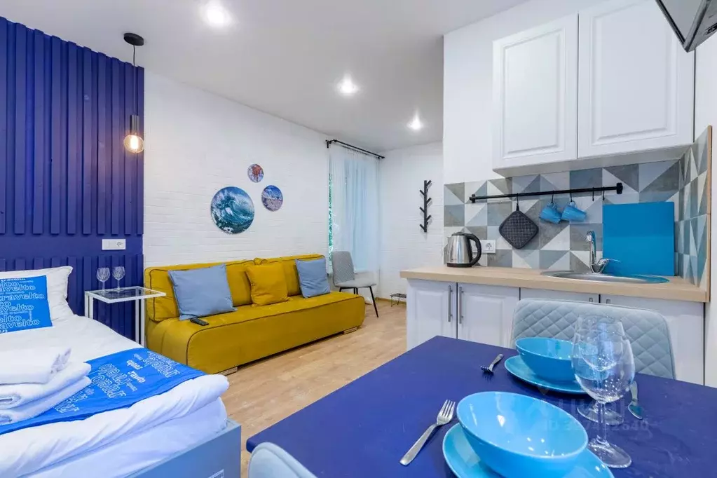 Студия Санкт-Петербург Тележная ул., 13В (24.0 м) - Фото 1