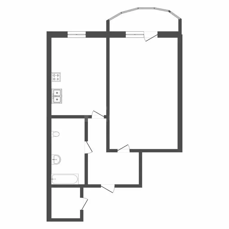 1-комнатная квартира: Тюмень, микрорайон Антипино, Беловежская улица, ... - Фото 1