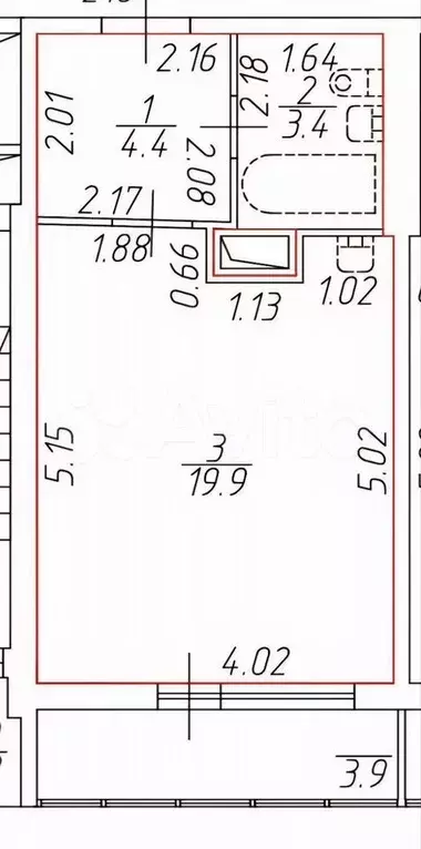 Квартира-студия, 28 м, 15/22 эт. - Фото 0