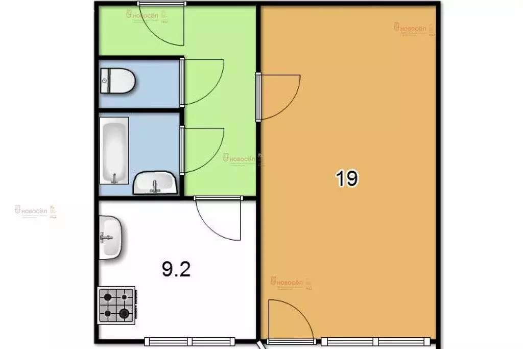 1-комнатная квартира: Екатеринбург, Суходольская улица, 47 (36.1 м) - Фото 1