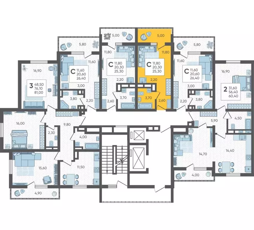 Квартира-студия: Сочи, ЖК Горный Квартал (25.3 м) - Фото 2