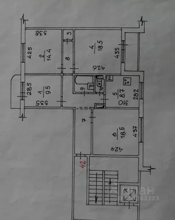 4-к кв. Новосибирская область, Новосибирск ул. Белинского, 6 (93.5 м) - Фото 1