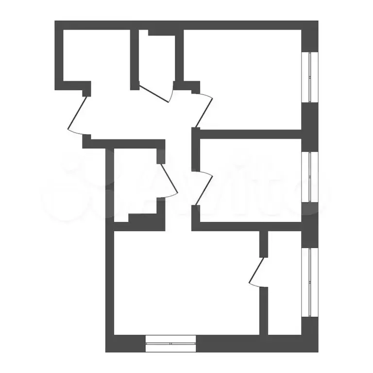2-к. квартира, 60,6 м, 5/12 эт. - Фото 0