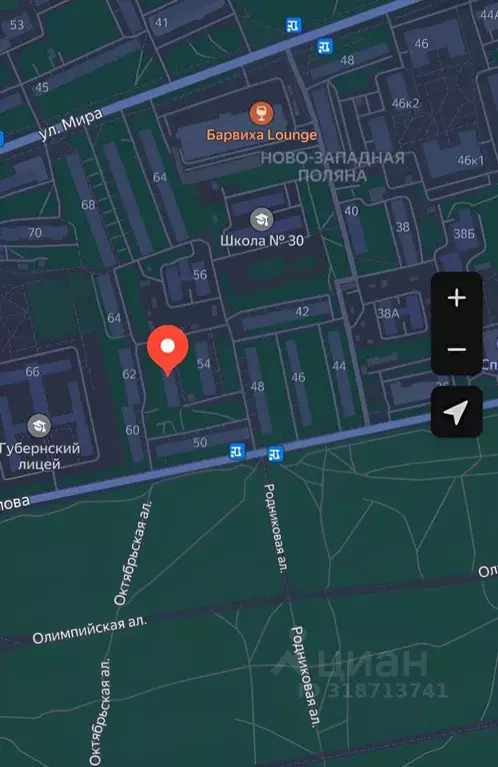 1-к кв. Пензенская область, Пенза ул. Попова, 58 (35.0 м) - Фото 1