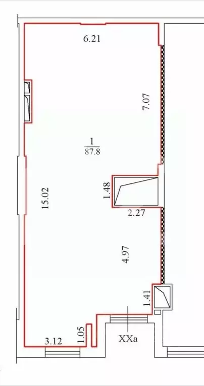Торговая площадь в Москва Каширское ш., 65к3 (87 м) - Фото 2