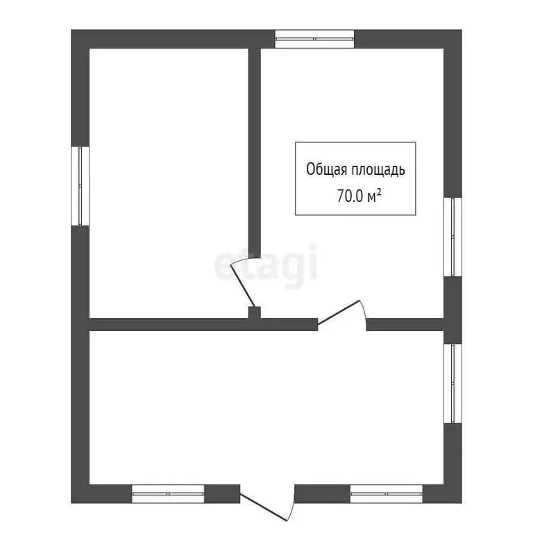 Дом в Бердск, некоммерческое товарищество садоводов Мечта-2 (70 м) - Фото 1