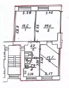 Комната Санкт-Петербург Лесной просп., 37к5 (35.3 м) - Фото 1