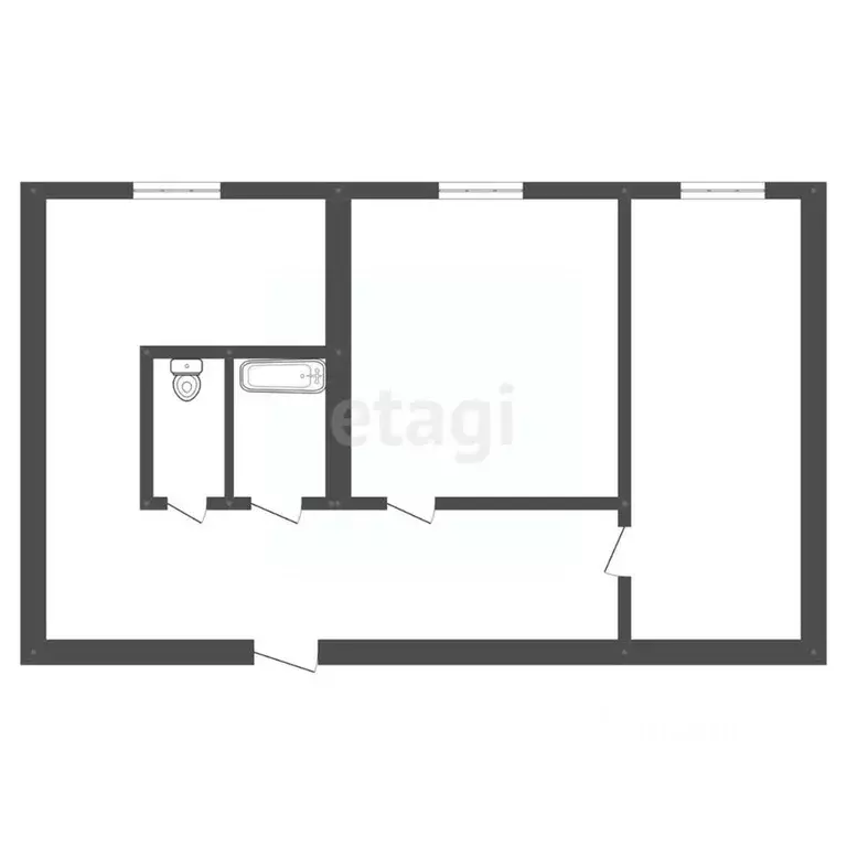 2-к кв. Амурская область, Белогорск Северная ул., 14 (45.0 м) - Фото 1