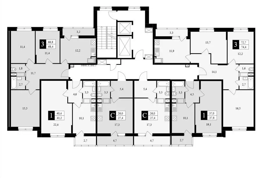 3-к кв. Московская область, Подольск Красная Горка мкр, ул. Садовая, ... - Фото 2