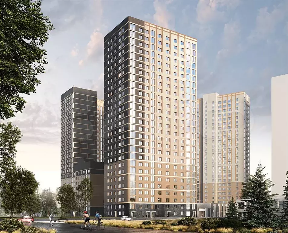 3-к. квартира, 61,3 м, 22/27 эт. - Фото 1